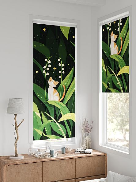 Рулонная штора для кухни для детской Легроса - 229 - ширина 68 см