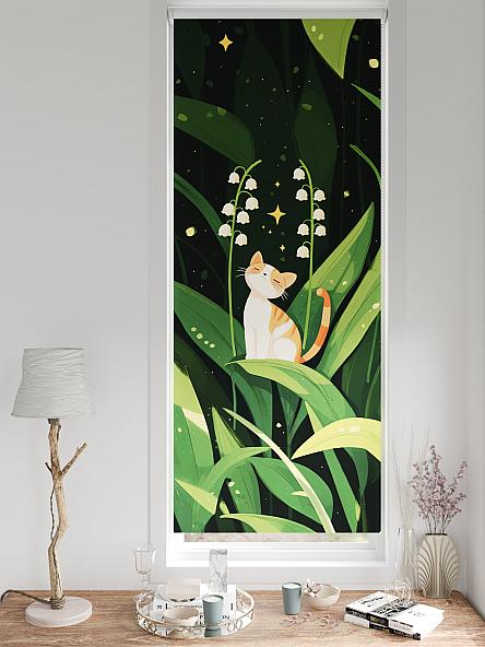 Рулонная штора для кухни для детской Легроса - 229 - ширина 68 см - фото 3