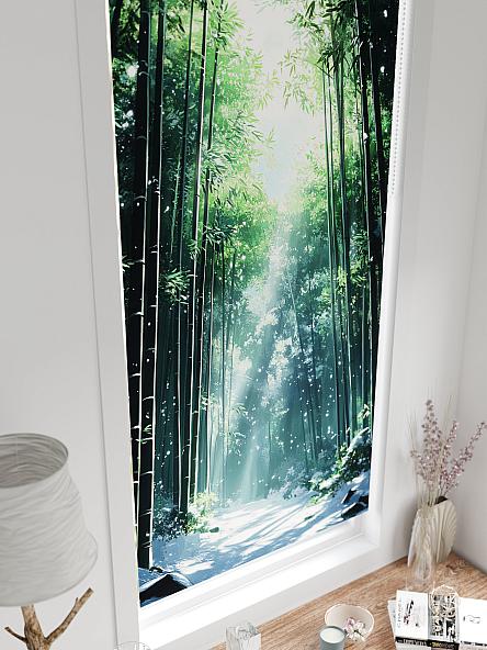 Рулонная штора для кухни для детской Легроса - 231 - ширина 68 см - фото 4