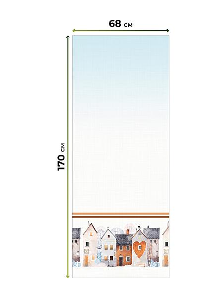 Рулонная штора для кухни для детской Легроса - 232 - ширина 68 см - фото 7