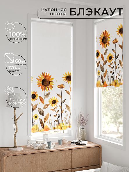 Рулонная штора для кухни для детской Легроса - 234 - ширина 68 см - фото 2