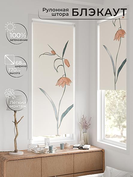 Рулонная штора для кухни для детской Легроса - 237 - ширина 68 см - фото 2