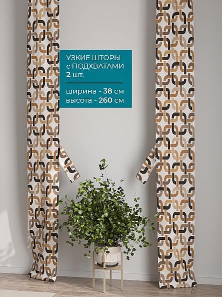 Тюль с декоративными подхватами Лабрист - 344 - фото 2