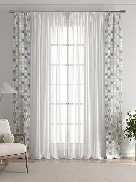 Тюль с декоративными подхватами Лабрист - 363 - фото 7