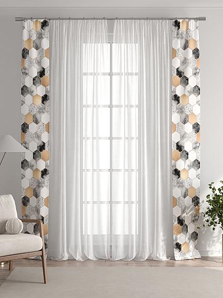 Тюль с декоративными подхватами Лабрист - 368 - фото 7