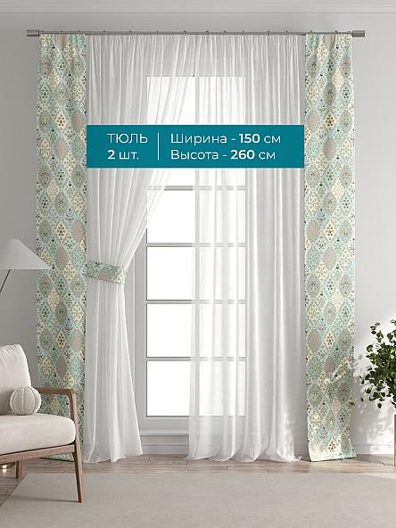 Тюль с декоративными подхватами Лабрист - 377 - фото 3