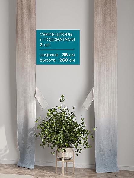 Тюль с декоративными подхватами Лабрист - 386 - фото 2