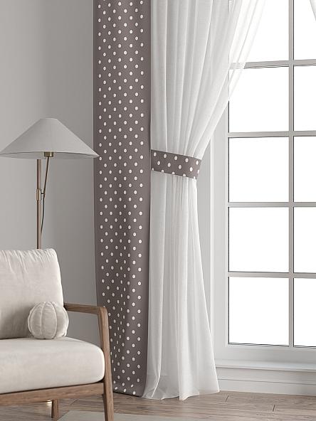 Тюль с декоративными подхватами Лабрист - 399 - фото 6