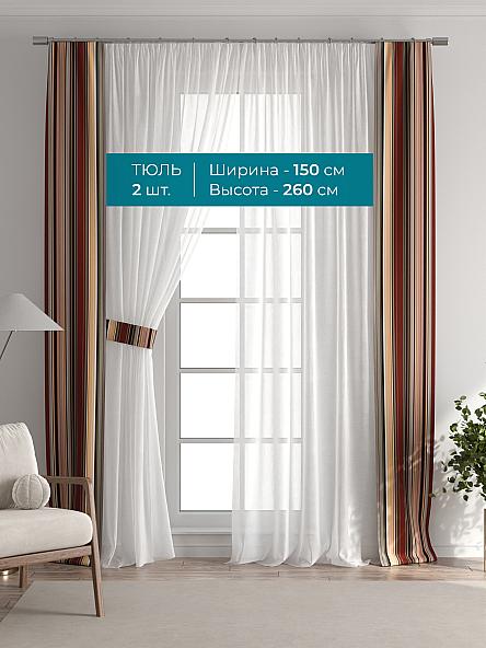 Тюль с декоративными подхватами Лабрист - 418 - фото 3