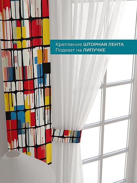 Тюль с декоративными подхватами Лабрист - 429 - фото 4