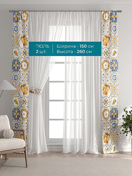 Тюль с декоративными подхватами Лабрист - 433 - фото 3