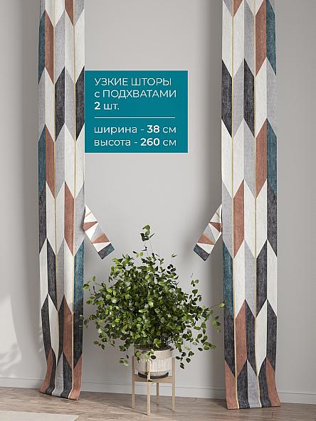 Тюль с декоративными подхватами Лабрист - 469 - фото 2