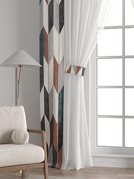 Тюль с декоративными подхватами Лабрист - 469 - фото 6