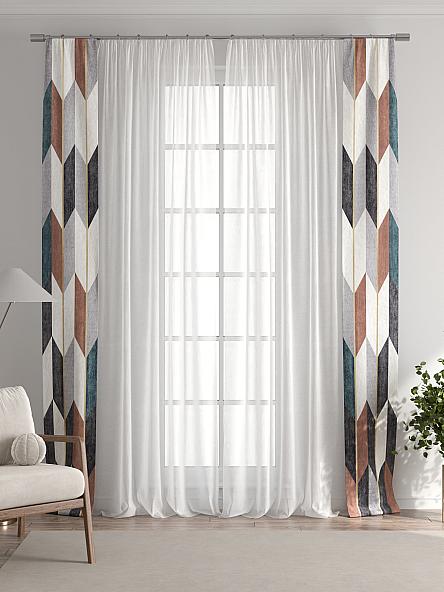 Тюль с декоративными подхватами Лабрист - 469 - фото 7