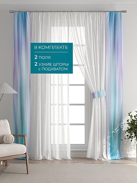 Тюль с декоративными подхватами Лабрист - 479 - фото 5