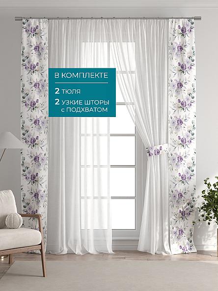 Тюль с декоративными подхватами Лабрист - 512 - фото 5