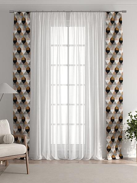 Тюль с декоративными подхватами Лабрист - 528 - фото 7