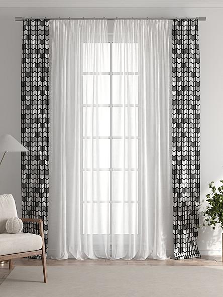 Тюль с декоративными подхватами Лабрист - 529 - фото 7