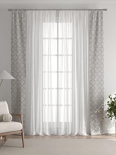 Тюль с декоративными подхватами Лабрист - 531 - фото 7