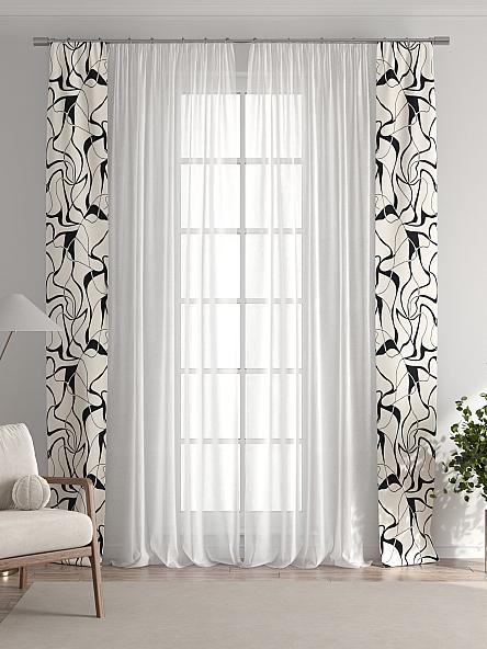 Тюль с декоративными подхватами Лабрист - 564 - фото 7