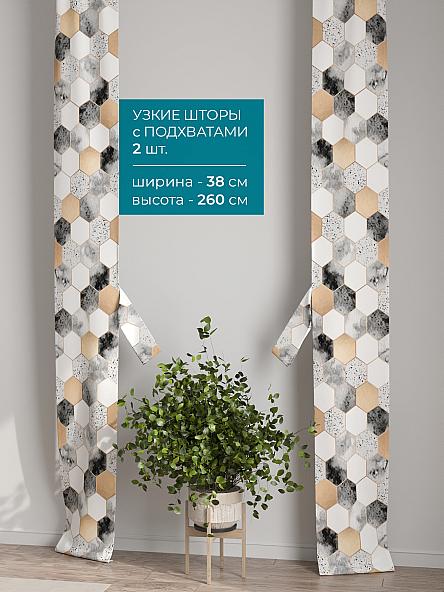 Тюль с декоративными подхватами Лабрист - 574 - фото 2