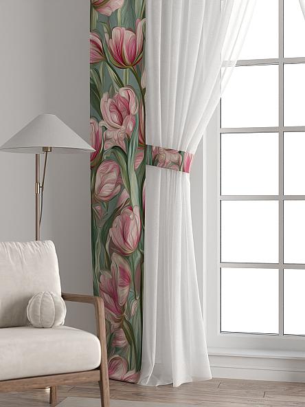 Тюль с декоративными подхватами Лабрист - 586 - фото 6