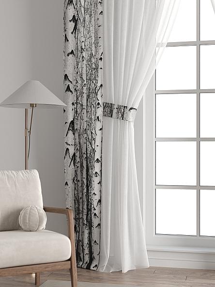 Тюль с декоративными подхватами Лабрист - 587 - фото 6