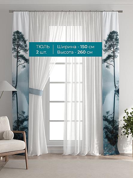 Тюль с декоративными подхватами Лабрист - 589 - фото 3