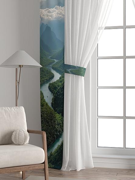 Тюль с декоративными подхватами Лабрист - 590 - фото 6