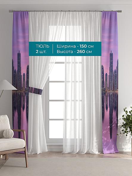 Тюль с декоративными подхватами Лабрист - 593 - фото 3