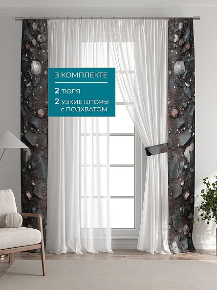 Тюль с декоративными подхватами Лабрист - 599 - фото 5