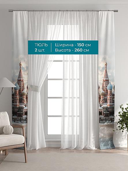Тюль с декоративными подхватами Лабрист - 604 - фото 3