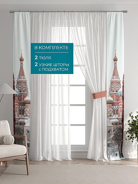 Тюль с декоративными подхватами Лабрист - 605 - фото 5