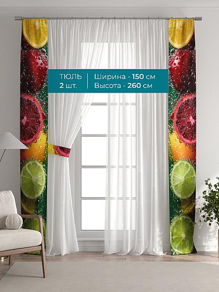 Тюль с декоративными подхватами Лабрист - 606 - фото 3