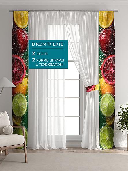 Тюль с декоративными подхватами Лабрист - 606 - фото 5