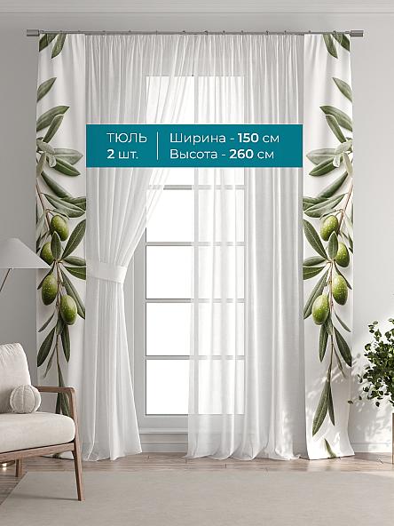 Тюль с декоративными подхватами Лабрист - 607 - фото 3