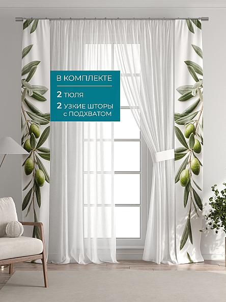 Тюль с декоративными подхватами Лабрист - 607 - фото 5