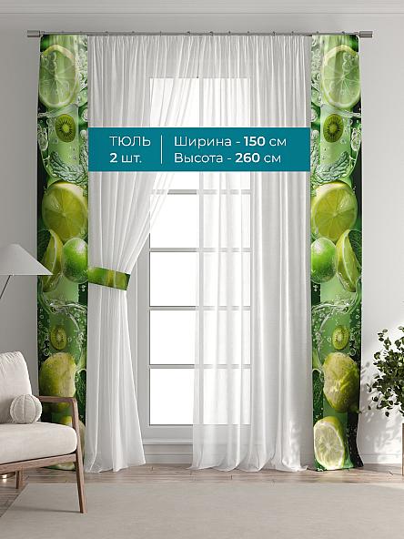 Тюль с декоративными подхватами Лабрист - 608 - фото 3