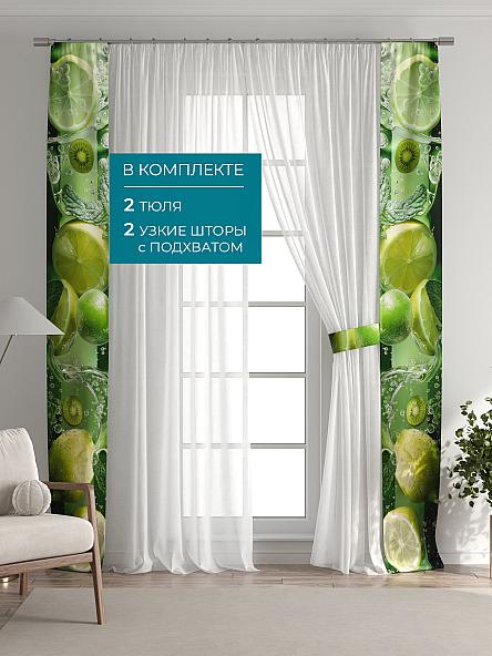 Тюль с декоративными подхватами Лабрист - 608 - фото 5