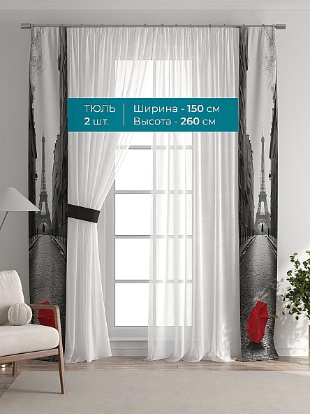 Тюль с декоративными подхватами Лабрист - 614 - фото 3