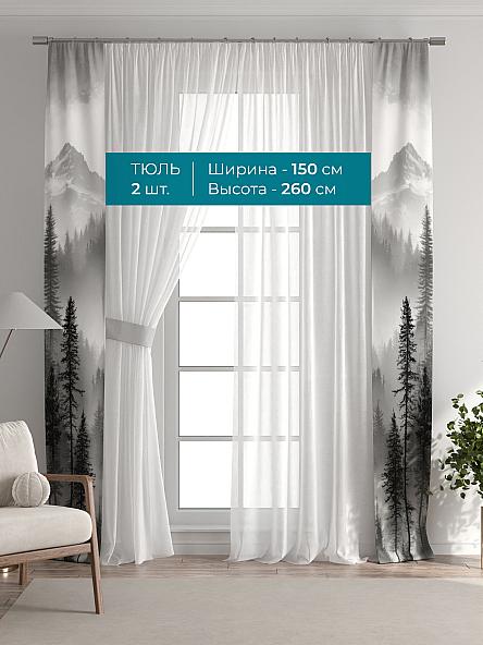 Тюль с декоративными подхватами Лабрист - 618 - фото 3