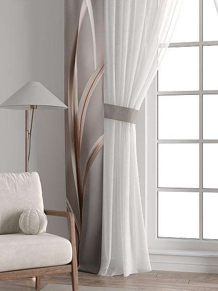 Тюль с декоративными подхватами Лабрист - 629 - фото 6