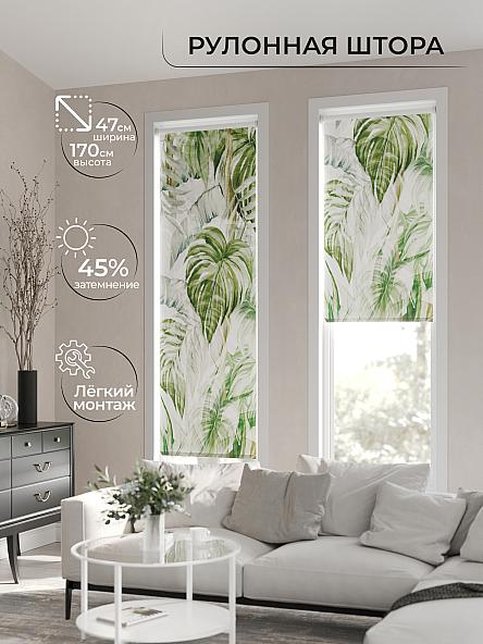 Рулонная штора Ранфрик - 33 - ширина 47 см - фото 2