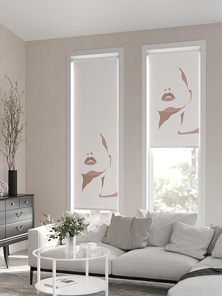 Рулонная штора Ранфрик - 35 - ширина 47 см