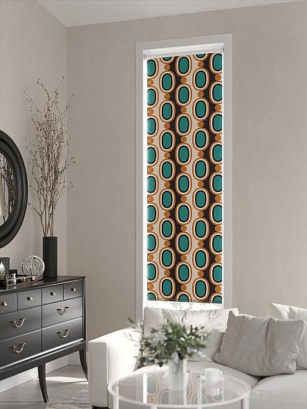 Рулонная штора Ранфрик - 58 - ширина 47 см - фото 3