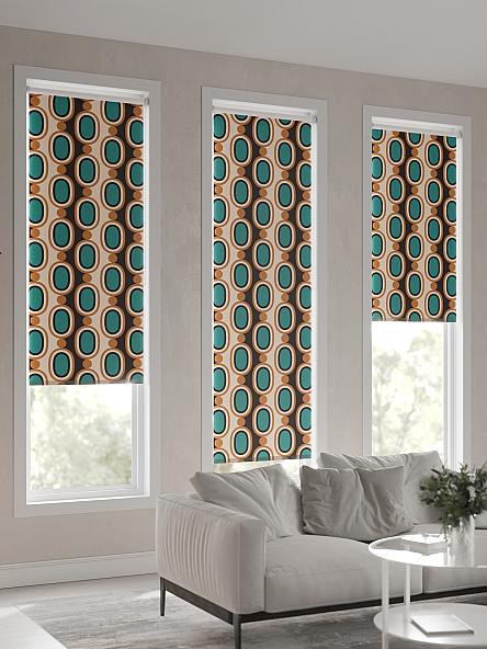 Рулонная штора Ранфрик - 58 - ширина 47 см - фото 6