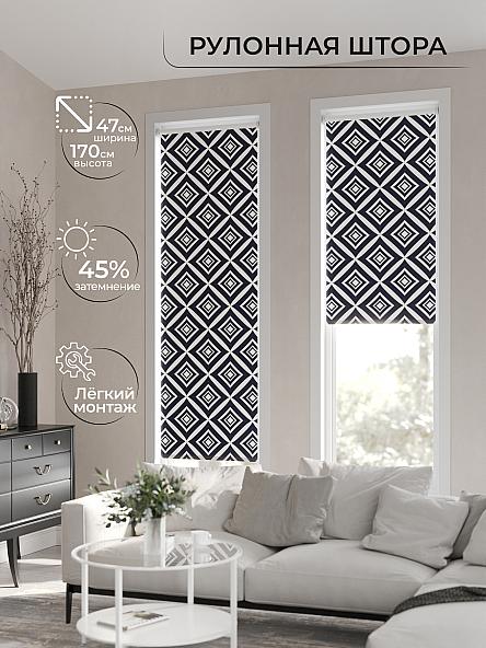 Рулонная штора Ранфрик - 60 - ширина 47 см - фото 2