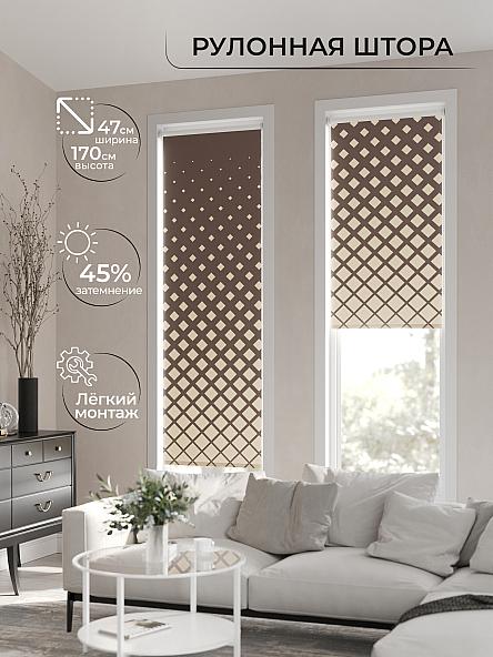 Рулонная штора Ранфрик - 61 - ширина 47 см - фото 2