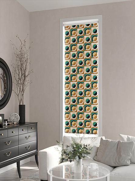 Рулонная штора Ранфрик - 63 - ширина 47 см - фото 3