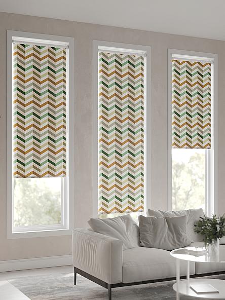 Рулонная штора Ранфрик - 77 - ширина 47 см - фото 6